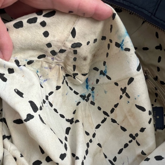 Kate Spade Blue Satchel with Silver Accents - Picture 6 of 13